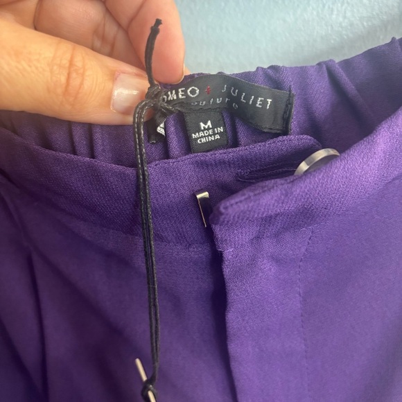 Romeo & Juliet Couture Purple Dress Pants with Tailored Fit - Picture 4 of 4
